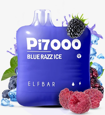 ELF BAR PI7000 Blue Razz Ice el2 фото