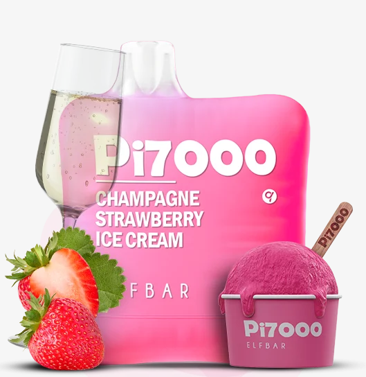 ELF BAR PI7000 Champagne Strawberry Ice Cream el3 фото