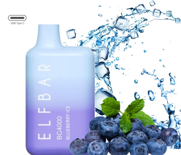 Elf Bar BC4000 5% Blueberry Ice (Чорниця з Льодом) ELF_4000_00004 фото