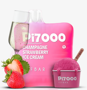 ELF BAR PI7000 Champagne Strawberry Ice Cream el33 фото