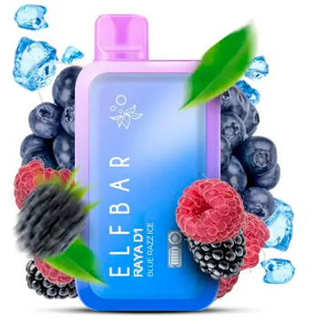 Elf Bar RAYA D13000 Blue Razz Ice (Блакитна малина лід) н_RAYA13 фото